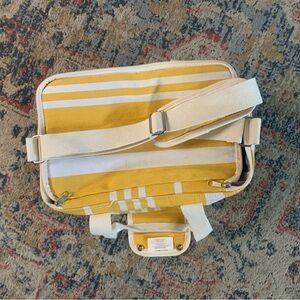 Yellow and white bag good for cold items